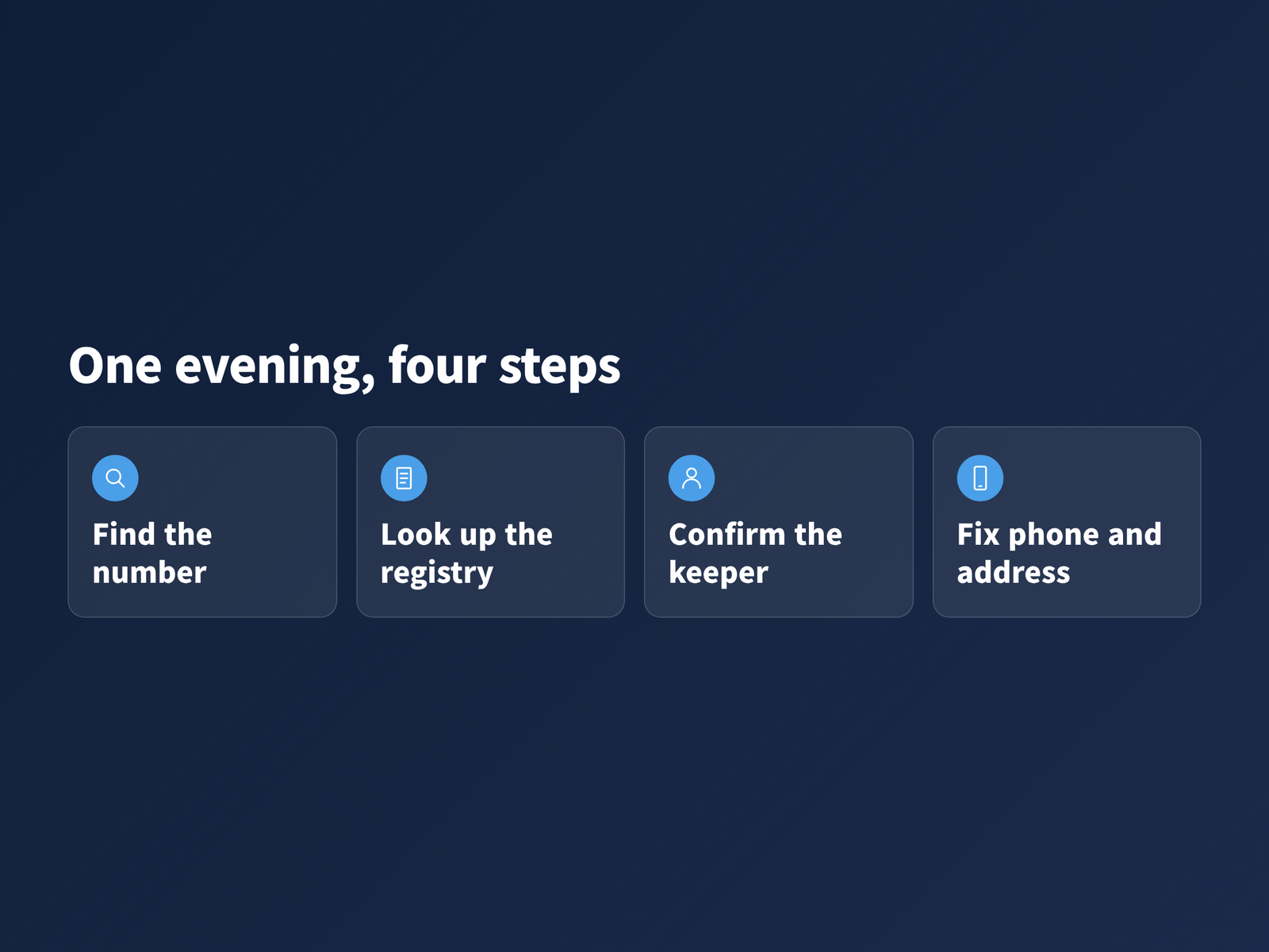 image Four-step checklist for confirming and updating a dog microchip registration